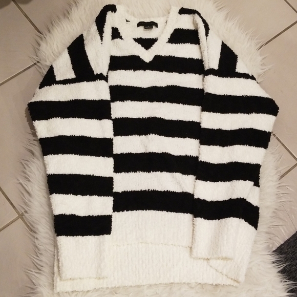 💕SANCTUARY💕 Ultra Soft Striped Teddy Sweater - Picture 7 of 8